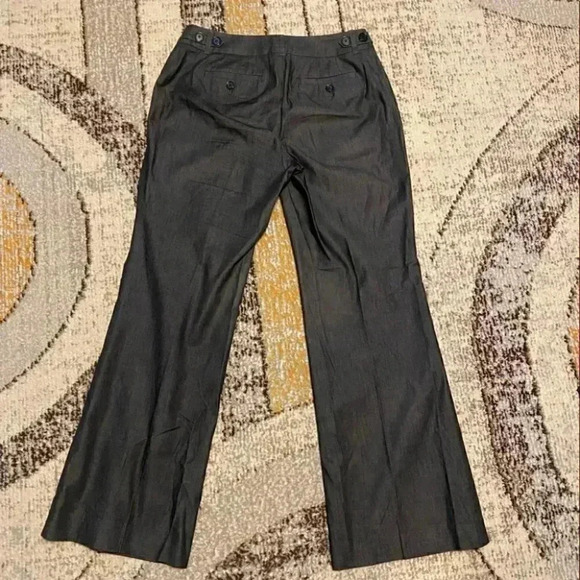 Ann Taylor Loft Julie Chambray Flared Casual Trouser Pants - Picture 9 of 9